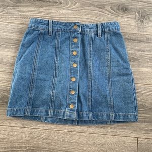 Jean mini skirt